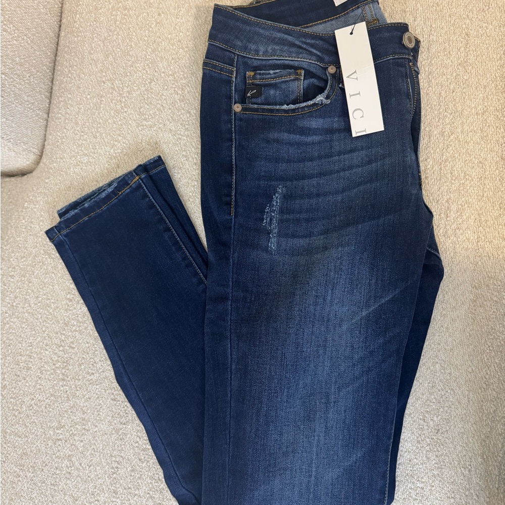 Vici Women's Deep Indigo Skinny Jeans